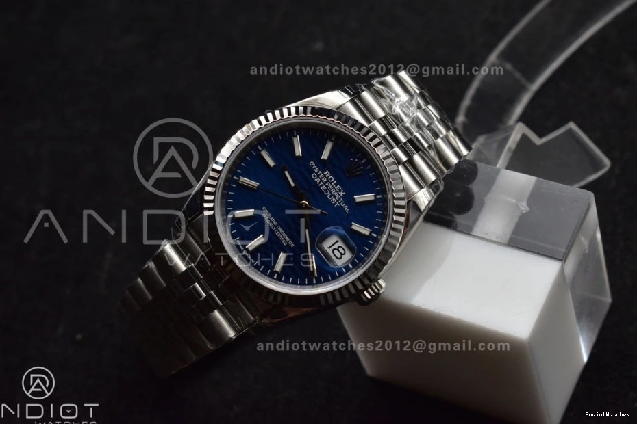 Checked Edition SS 1:1 36mm VS 583 904L Dial Bracelet on DateJust VSF Blue Best Jubilee 126234 EasyMatch 1225